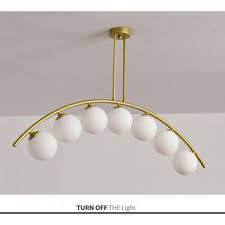 CURVED DINNING CHANDELIER
