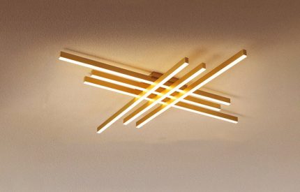 Golden Grid 3 Color Mode Chandelier