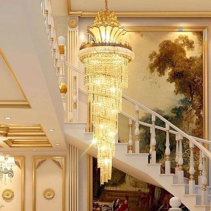 Luxury Crystal Staircase Chandelier