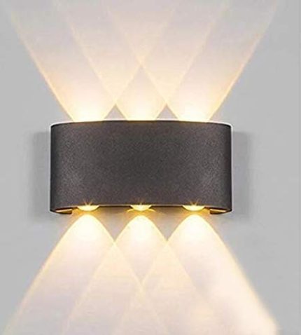 3 Eye Black waterproof Indoor and Outdoor  Wall light