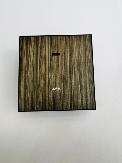 DP Water Heater Switch With Neon 45A- Wood Grey