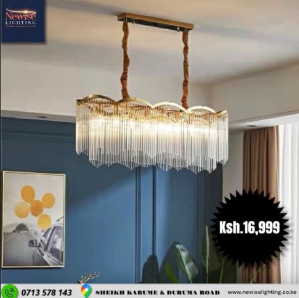 Crystal Rod Gold luxury Chandelier