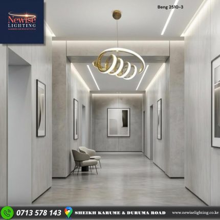 Spiral Tricolor Pendant Mini Chandelier