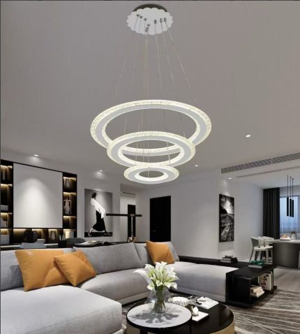 3 Layer Round Acrylic Pendant Chandelier