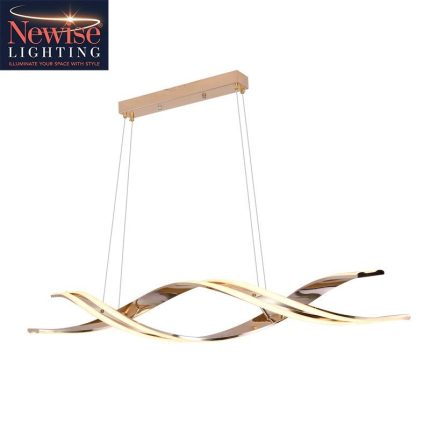 Strip Modern Chandelier Light -Gold