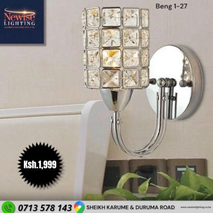 Crystal Silver Wall light
