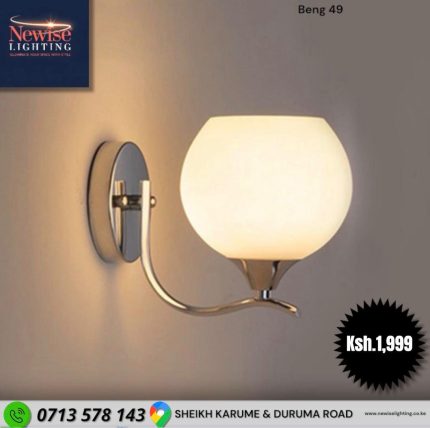 Silver Curve wall light