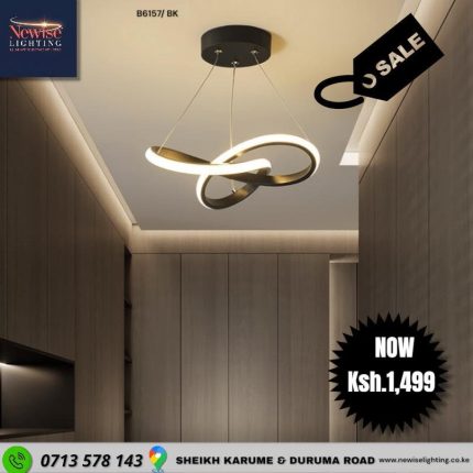 Nordic LED Swirl Ceiling Pendant Light