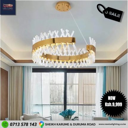 C - Crown Tri-color Crystal  Chandelier