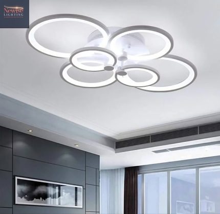 6 Head Circle Led Modern  Creative Chandelier