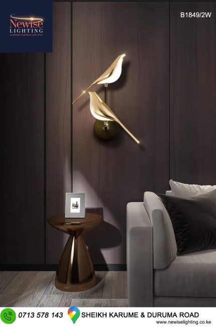 Twin Bird Led Tri-color Wall light